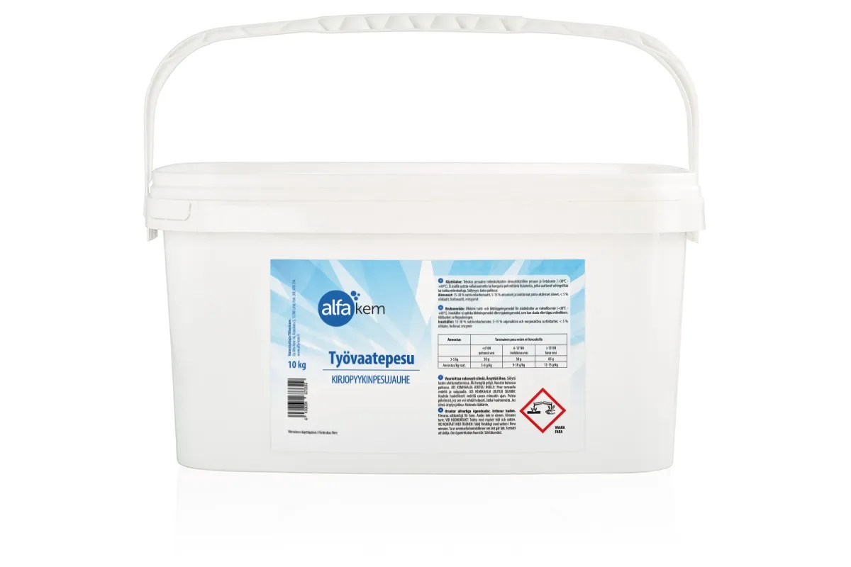 ALFA-KEM TYÖVAATEPESU, 10KG SANKO